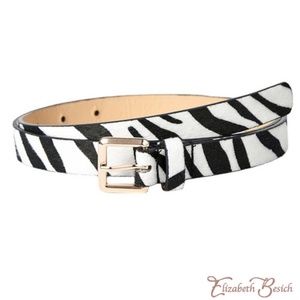 🖤  Ladies Fashionable Zebra Pattern Print Belt